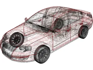 Volkswagen Passat 3D Model preview
