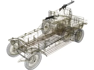 Rolls Royce Mk I (1925) 3D Model preview