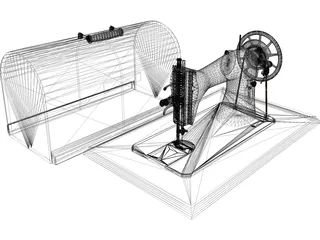 Singer Sewing Machine 3D Model preview