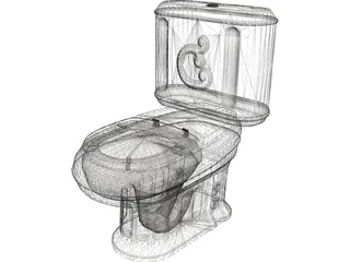 Toilet 3D Model preview