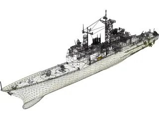 Valley Forge Ticonderoga Class 3D Model preview
