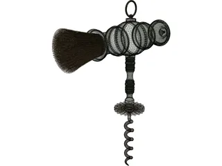 Victorian Corkscrew 3D Model preview