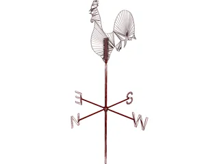 Weather Vane 3D Model preview