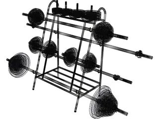 B Weight Lifting Senior (30 mm) 3D Model preview
