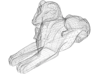 Egyptian Statue 3D Model preview
