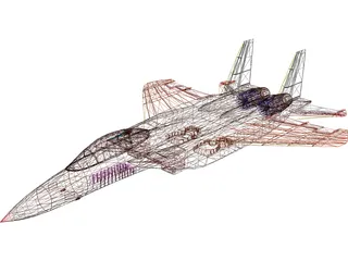 F-15E 3D Model preview