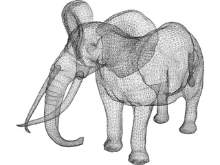 Elephant 3D Model preview