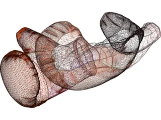 Boxing Gloves 3D Model preview