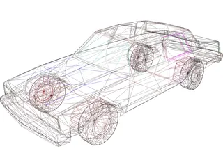 Chevrolet Malibu (1983) 3D Model preview