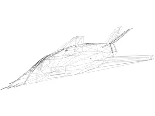 F-117 3D Model preview