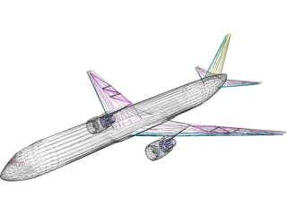 Boeing 767-300 3D Model preview