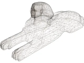 Egyptian Sphinx 3D Model preview