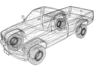 Chevrolet S10 Pickup (1991) 3D Model preview