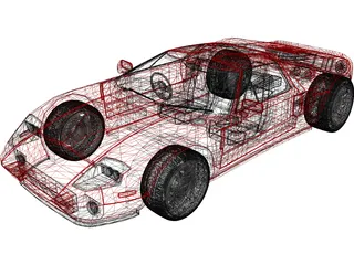 Ford GT 3D Model preview
