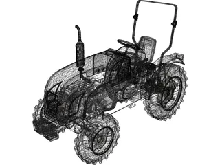 Tractor 3D Model preview