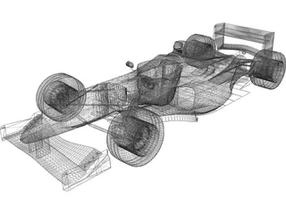 Formula 1 Car (1998) 3D Model preview