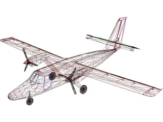 de Havilland Canada DHC-6 Twin Otter 3D Model preview