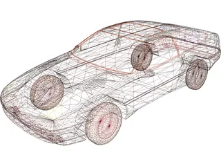 Ford Probe (1989) 3D Model preview
