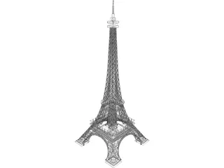 Eiffel Tower 3D Model preview