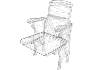 Theater Seats 3D Model preview