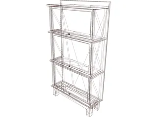 Bookcase 3D Model preview