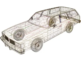 Oldsmobile Cutlass Cruiser (1983) 3D Model preview