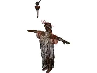 Statue of Liberty 3D Model preview