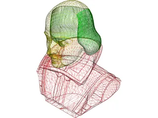 William Shakespeare 3D Model preview