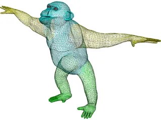 Chimpanzee 3D Model preview