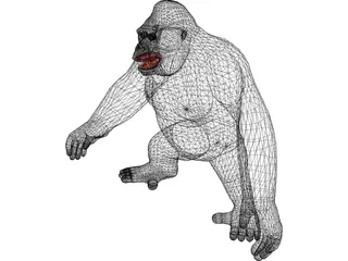 Gorilla 3D Model preview