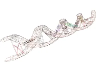 DNA Molecule 3D Model preview