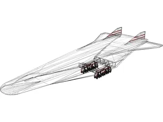 Rockwell X-30 3D Model preview