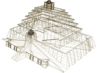 Temple 3D Model preview