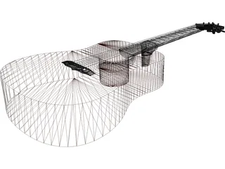 Guitar 3D Model preview