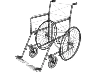 Wheelchair 3D Model preview