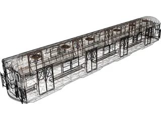 Subway Car [+Interior] 3D Model preview