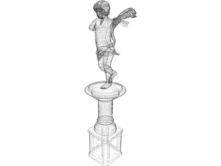 Cupid Statue 3D Model preview