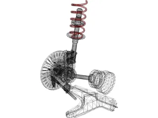 Suspension Front 3D Model preview