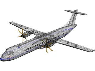 ATR 72 3D Model preview