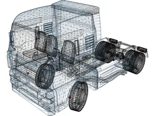 MAN TGA 3D Model preview