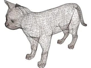 Cat 3D Model preview