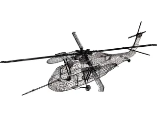 Sikorsky UH-60 Black Hawk 3D Model preview