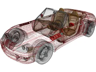 BMW Z3 (1997) 3D Model preview