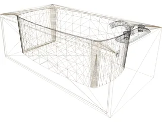 Bathtub 3D Model preview