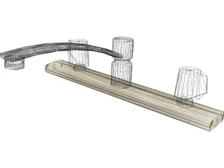 Kitchen Faucet 3D Model preview