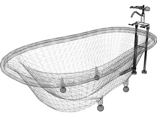 Bathtub 3D Model preview