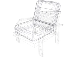 Chair Lounge 3D Model preview
