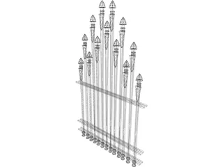 Gate 3D Model preview