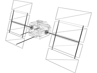 GPS Satellite 3D Model preview
