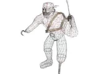 Pirate 3D Model preview